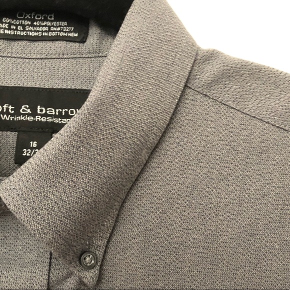 SALE🤑•Gray Croft & Barrow Long Sleeve Dress Shirt 👔 Mens - Picture 8 of 8